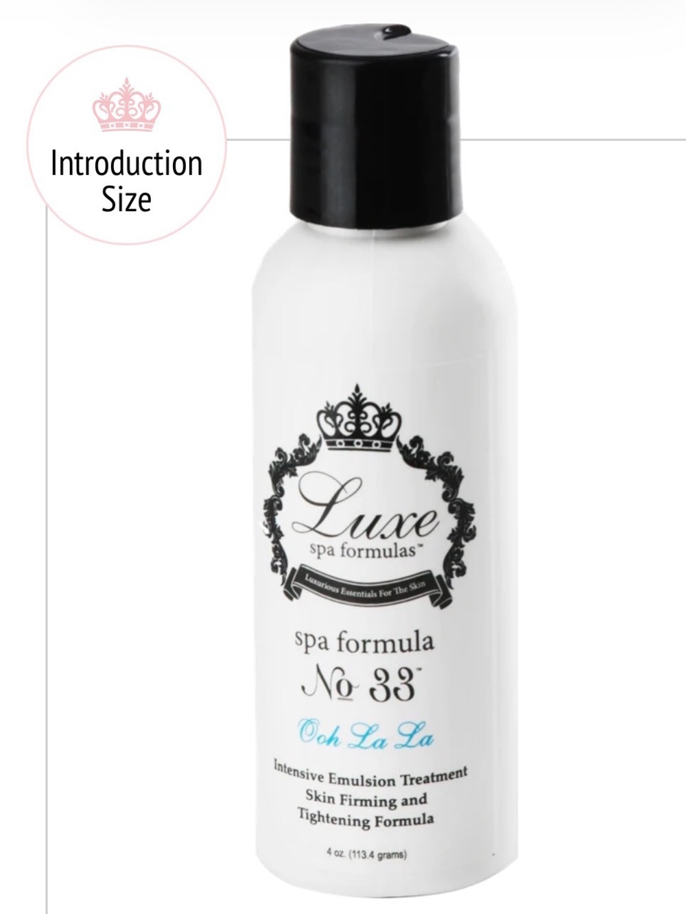Luxe Spa Formula No. 33 - 4oz- Award Winning Skin Tightening/Firming Formula NWT
